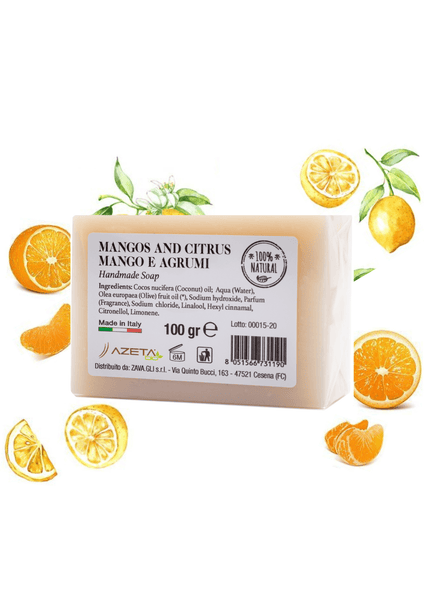 Natural Soap Mangoes and Citrus | Handmade | (100 gr) - Azetabio