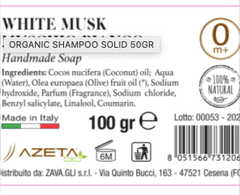 Organic White Musk Soap | Handmade Soap | (100 gm) - Azetabio