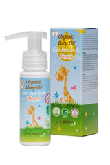 Organic Baby Oil | Peach | BPA, Toxic FREE | Non GMO | Azeta Bio | (50 ml)