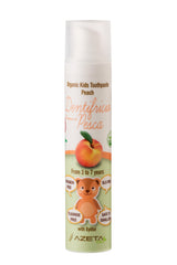 Certified Organic Kids Toothpaste | 3-7 years | Peach | (50 ml) - Azetabio