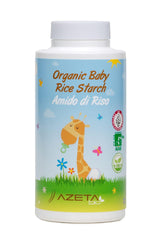 Organic Baby Rice Starch | Talc Free | (100 ml) - Azetabio