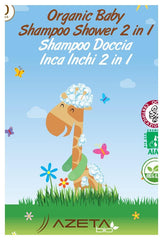 Organic Baby Shampoo 2 in 1 Incha Inchi | (500 ml) - Azetabio
