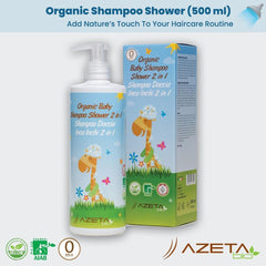 Organic Baby Shampoo 2 in 1 Incha Inchi | (500 ml) - Azetabio